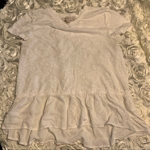 LOFT Ruffle Hem T-Shirt